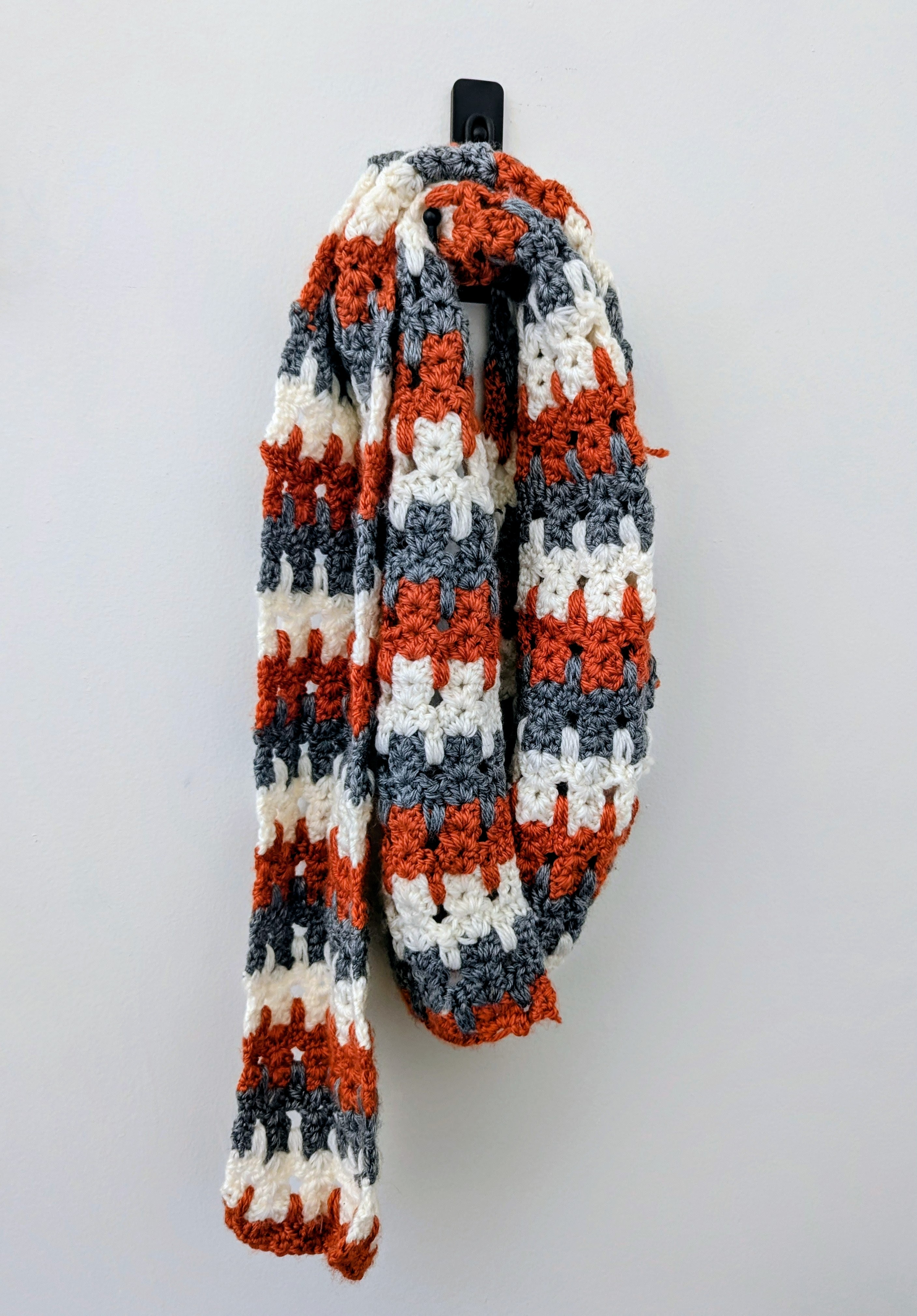 Striped Crochet Scarf